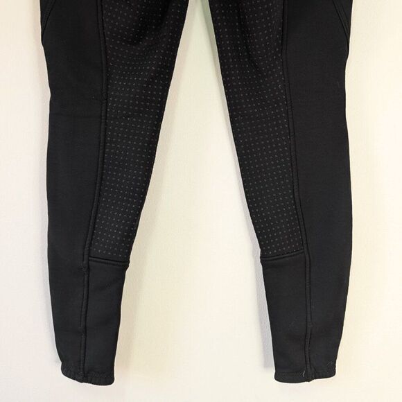 Horze Active Black Winter Silicone Full Seat Pull On Tights - Picture 7 of 8